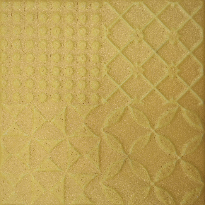 Mustard Metallic Structure Tile