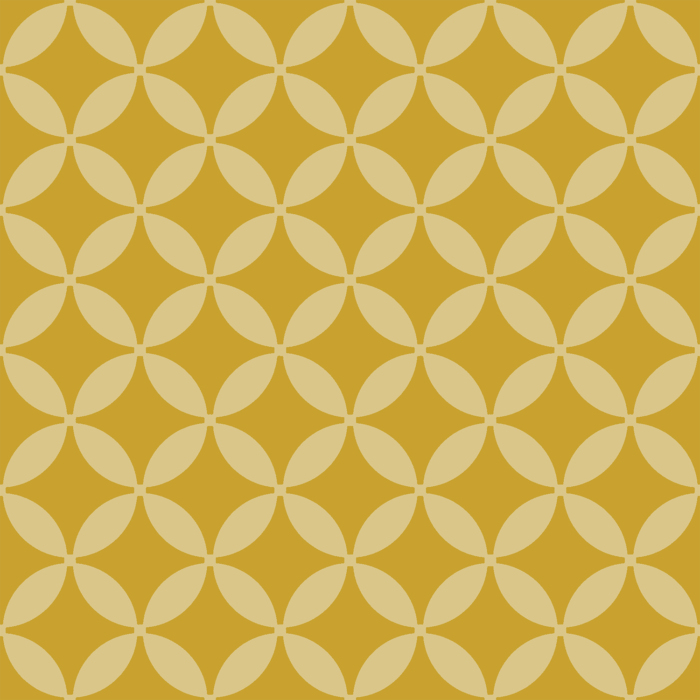 Mustard Blossom Patterned Tile