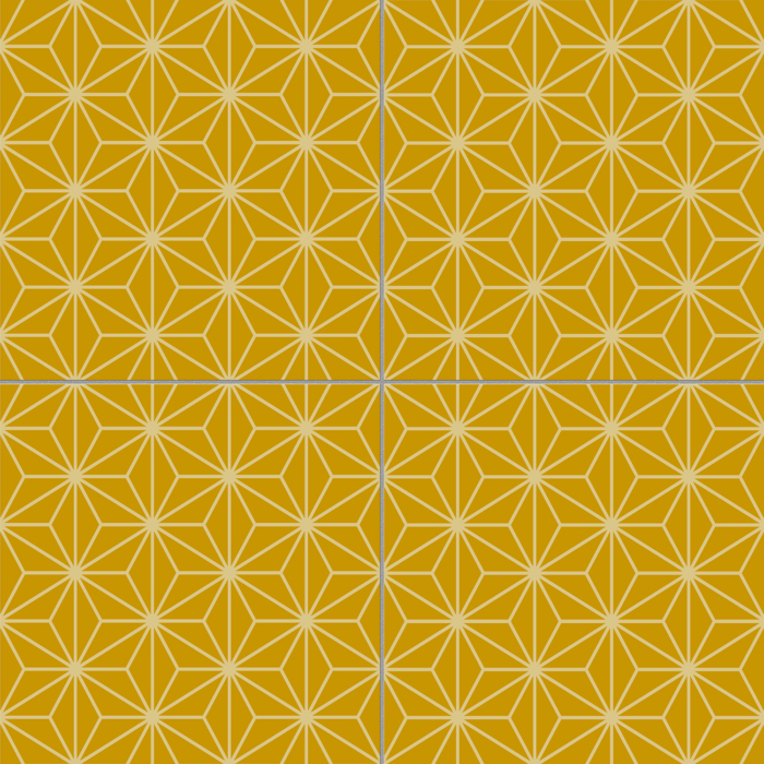 Mustard Starling Patterned Tile - Image 2