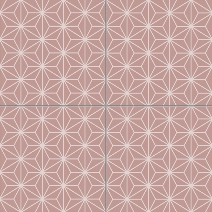 Pink Starling Patterned Tile - Image 2